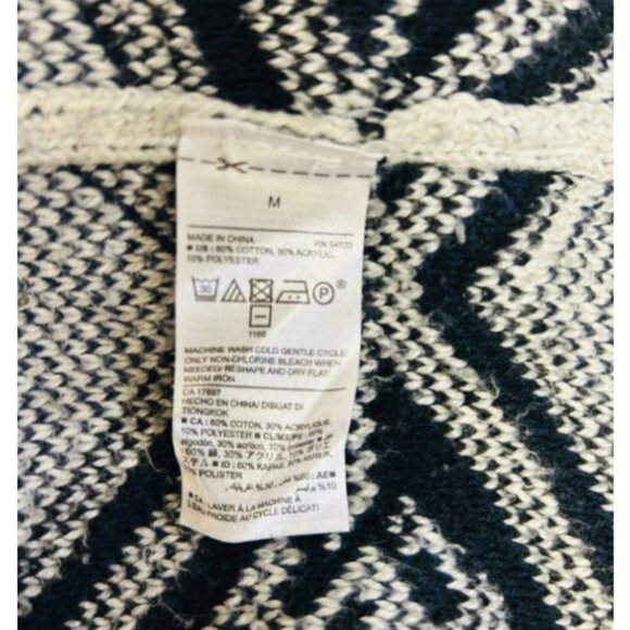 Old Navy Jacquard open front Cardi coat M - Picture 5 of 6